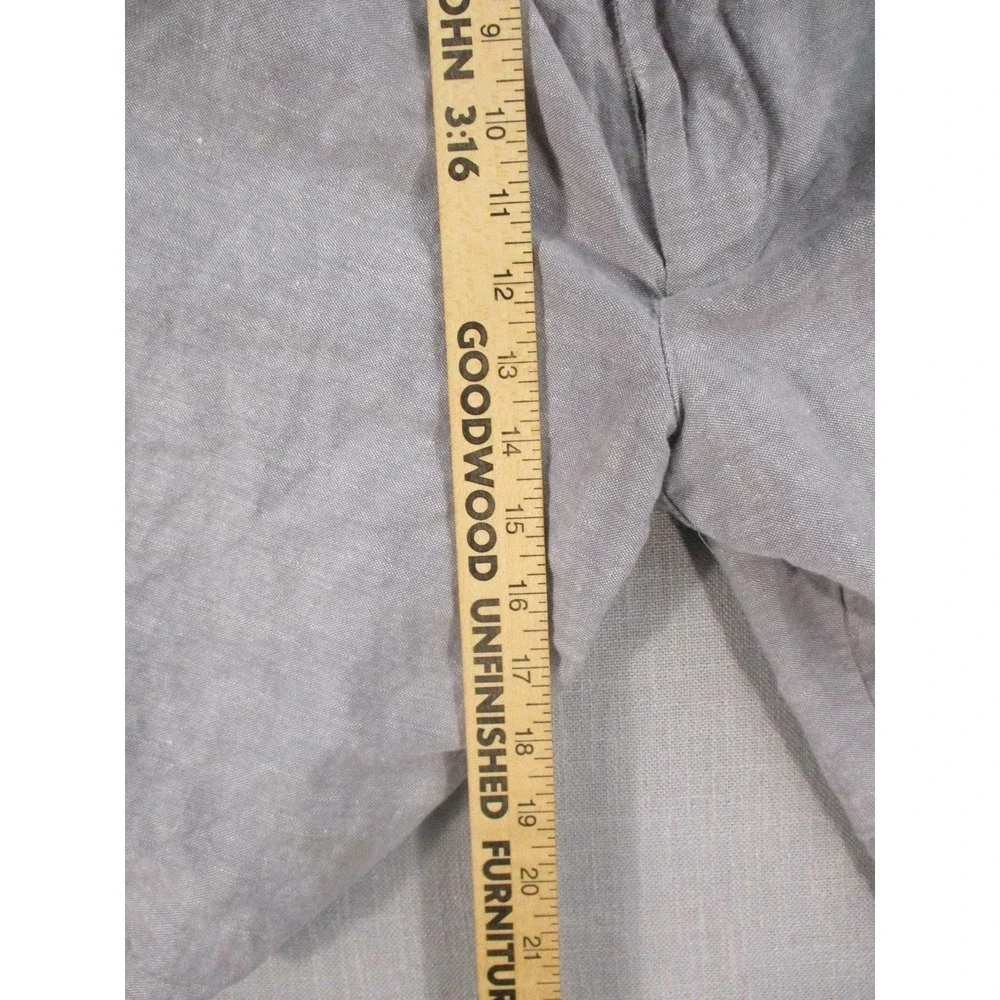 Banana Republic‎ Mens Gray Linen Cotton Blend Flat Front Shorts Size 33 6068